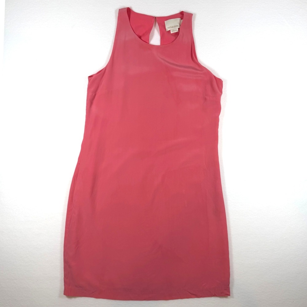 Cynthia‎ Rowley Pink 100% Silk Sleeveless Graduation Dress Womens Size 6